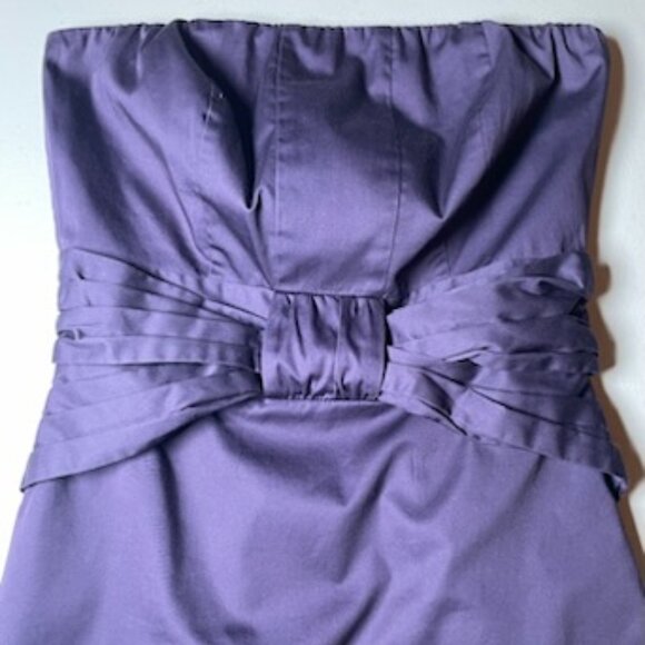 The Limited Strapless Form-Fitting Cocktail Dress in Purple, Size 2 - Picture 1 of 10